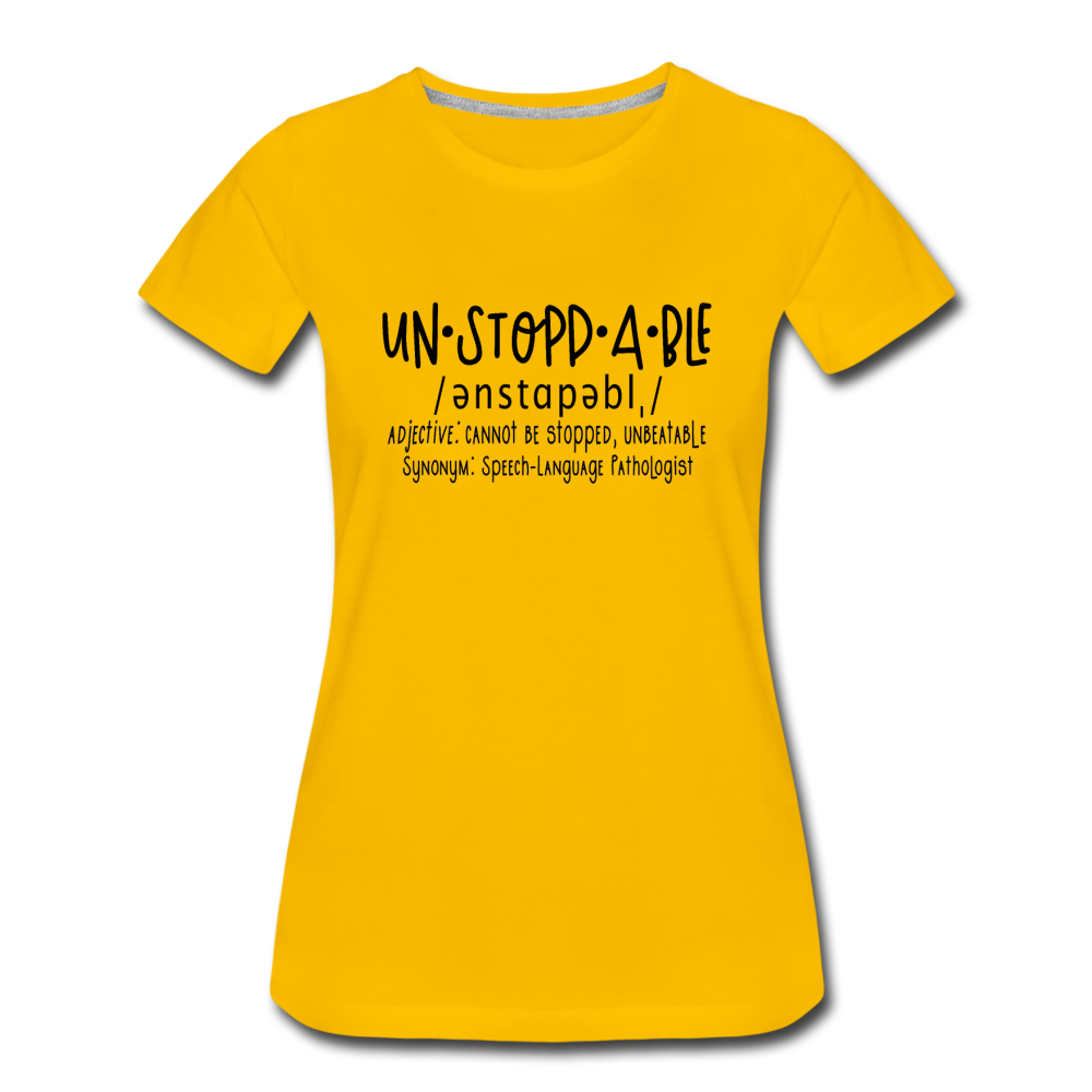 Unstoppable Premium T-Shirt - sun yellow