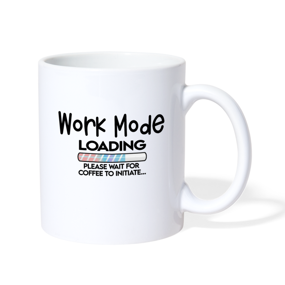 Work Mode Loading Coffee Mug - white