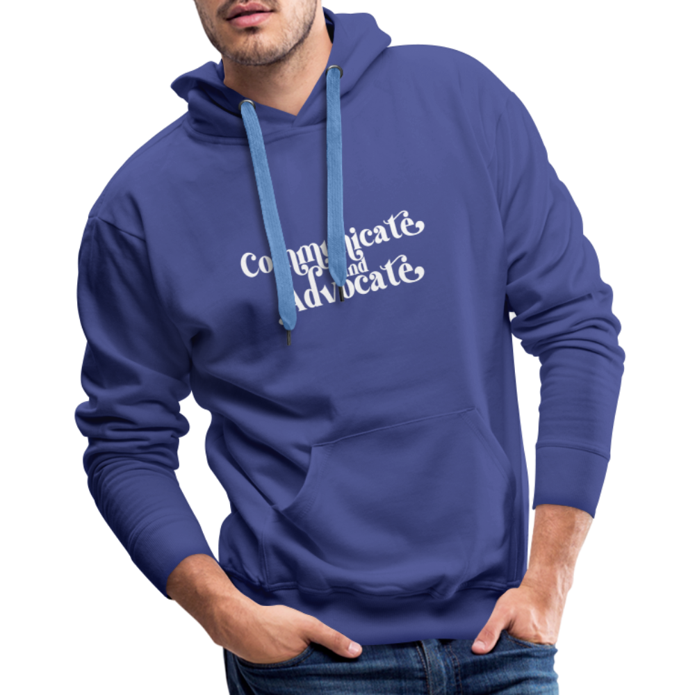 Communicate and Advocate Hoodie - royal blue