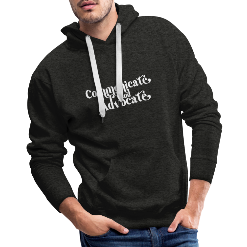 Communicate and Advocate Hoodie - charcoal grey