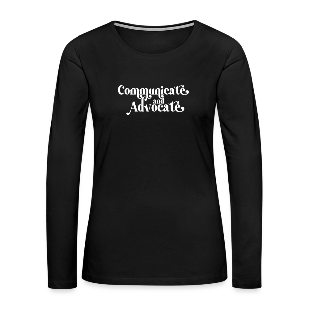 Communicate and Advocate (Women's Fit) - black