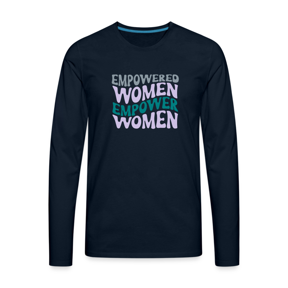 Empowered Women Long Sleeve T-Shirt - deep navy